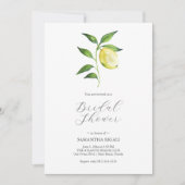 Lemon Bridal Shower Invitations Printing (Devant)