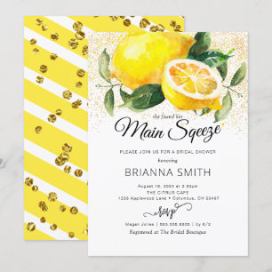 Lemon Bridal Shower Kaart