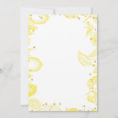 Lemon Bridal Shower Kaart (Achterkant)