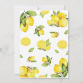 Lemon Bridal Shower Kaart (Achterkant)