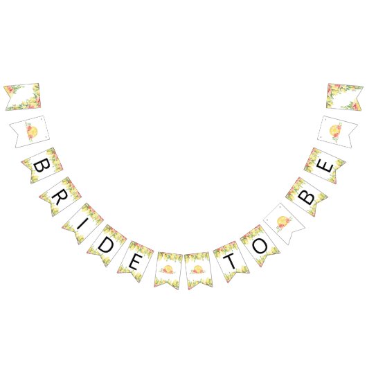 Lemon Bride is Vrijgezellenfeest die vlaggen bunde Vlaggetjes (Alle)