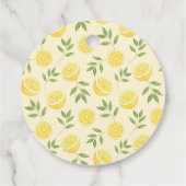 Lemon Bruiloftsfeest Bedankjes Labels (Achterkant)