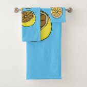 Lemon cartoon illustratie bad handdoek (Insitu)