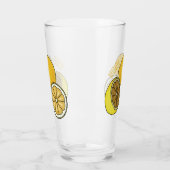 Lemon cartoon illustratie glas (Links)