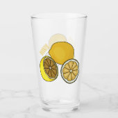 Lemon cartoon illustratie glas (Voorkant)