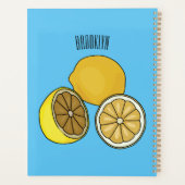 Lemon cartoon illustratie planner (Achterkant)