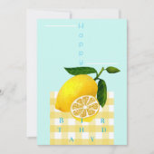 Lemon Chic Gelukkige Verjaardag Feestdagenkaart (Voorkant)