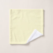 Lemon Chiffon Solid Color Bad Handdoek (Wasdoekje)