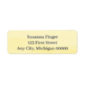 Lemon Chiffon Watercolor Etiket (Voorkant)