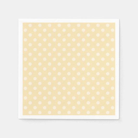 Lemon chiffon yellow polka dots aangepaste luiers servetten (Voorkant)