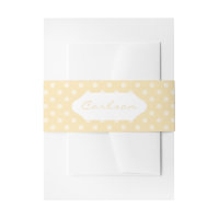 Lemon chiffon yellow polka punts band
