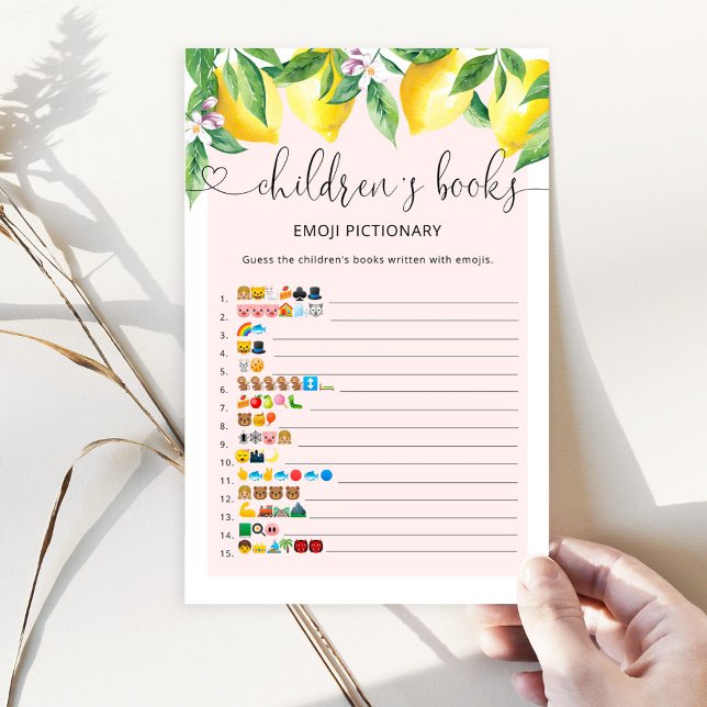 Lemon childrens boekt een emoji pictionary game (Creator heeft geüpload)