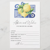 Lemon Citrus - Advies aan het Vrijgezellenfeest en Briefpapier (Voorkant)