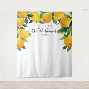 Lemon Citrus Bridal Main Squeeze Welcome Sign Wandkleed