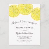 Lemon Citrus Bridal Shower Briefkaart (Voorkant)