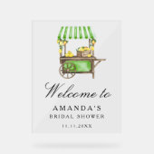 Lemon Citrus - bridal shower welcome sign (Recto)