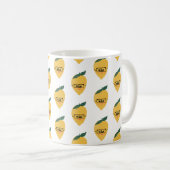 Lemon Citrus Cartoon Pattern Coffee Mok (Voorkant rechts)