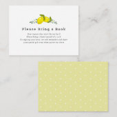 Lemon Citrus Floral, alsjeblieft, breng een boek m Informatiekaartje (Voorkant / Achterkant)