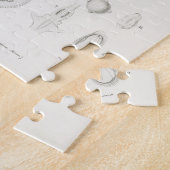 Lemon Citrus Fruit Botanical Limonium Illustration Legpuzzel (Zijkant)