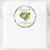 Lemon Citrus Fruit Lemoncello Ronde Sticker (Tas)