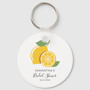 Lemon Citrus Hand-Lettered Vrijgezellenfeest Keepo Sleutelhanger