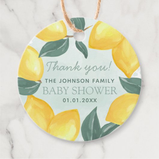 Lemon Citrus Hartelijk dank voor het Label van Gif (Voorkant)