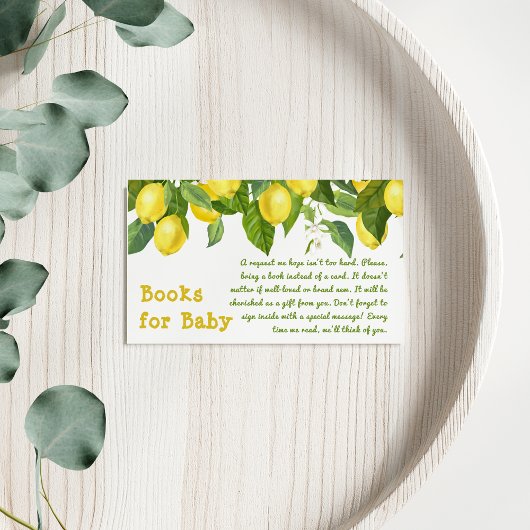 Lemon Citrus Hoofdknijper Boek Verzoek Spel Visitekaartje