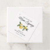 Lemon Citrus Main Squeeze Vrijgezellenfeest Bedankjes Labels (In situ)