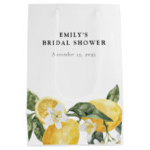 Lemon Citrus Main Squeeze Vrijgezellenfeest Medium Cadeauzakje (Achterkant)