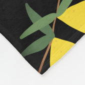 Lemon Citrus Monogram Fleece Deken (Hoek)