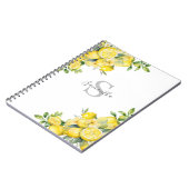 Lemon Citrus Monogram Notitieboek (Linkerzijde)