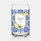 Lemon Citrus Navy Blue Italian Mediterranean (Recto)