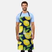 Lemon Citrus Navy Blue Schort (Gedragen)