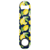 Lemon Citrus Navy Blue Speed Flessenopener (Voorkant)