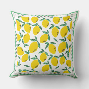 Lemon Citrus Pattern Kussen