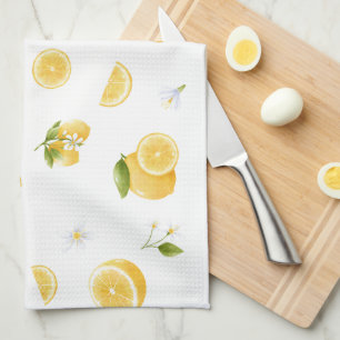 Lemon Citrus Pattern Theedoek