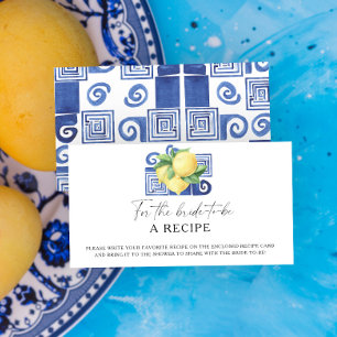 Lemon Citrus - Recipe voor de bruid Informatiekaartje