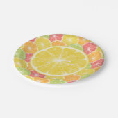Lemon Citrus Slices Papieren Bordje (Gekanteld)