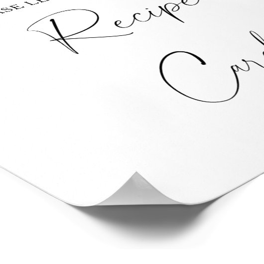 Lemon Citrus - Uw recept-kaart hier Poster (Hoek)