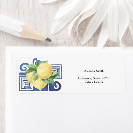 Lemon Citrus - vrijgezellenfeest Etiket (Insitu)