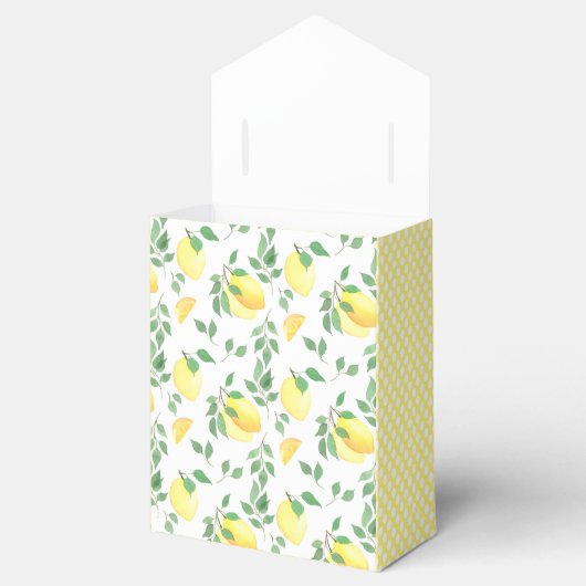 Lemon Citrus Waterverf Bedankdoosjes (Geopend)