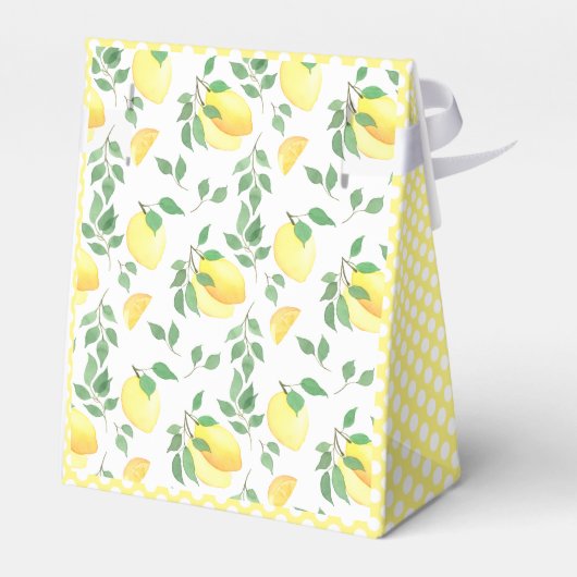 Lemon Citrus Waterverf Bedankdoosjes (Achterkant)