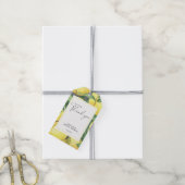 Lemon Citrus - Weddenschap Hartelijk dank Cadeaulabel (Met Touw)