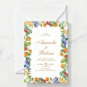 Lemon Citrus Wedding Invitation