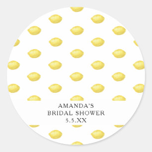 Lemon Citrus - Wedding Ronde Sticker