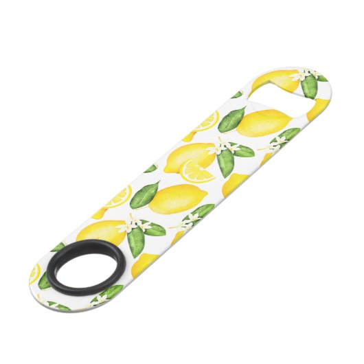 Lemon Citrus White Speed Flessenopener (Voorkant Gekanteld)