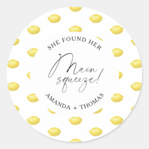 Lemon Citrus - Ze vond haar grote liefde Ronde Sticker