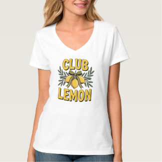 Lemon Club T-shirt, trendy citroenshirt voor vrouw T-shirt