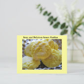 Lemon Cookie Recipe Briefkaart (Staand voorkant)