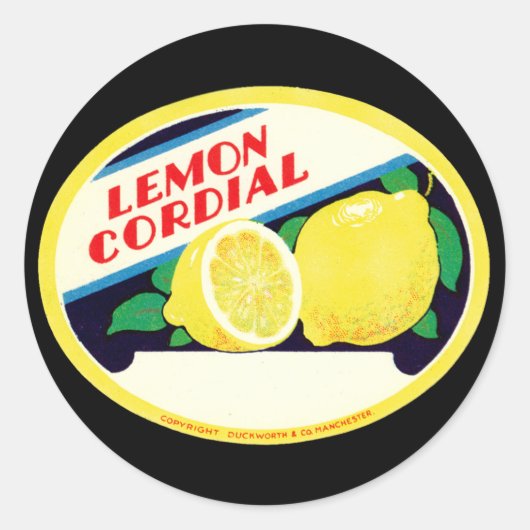  Lemon Cordial Etiket (Voorkant)